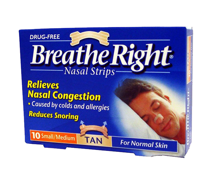 Breath Right N15544443A Small & Medium Size Nasal Strips - Pack of 10 - Zoom Image