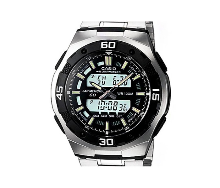 Casio AQ-164WD-1ADF Mens Sports Analog and Digital Watch Silver - Zoom Image 1