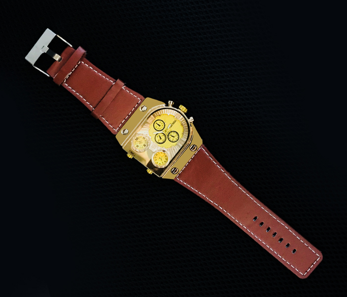 Zistar Trendy Watch with Leather Strap - Zoom Image 1