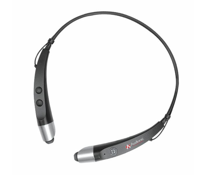 Audionic B-880 Bluetooth Neckband with Microphone, Black - Zoom Image 2