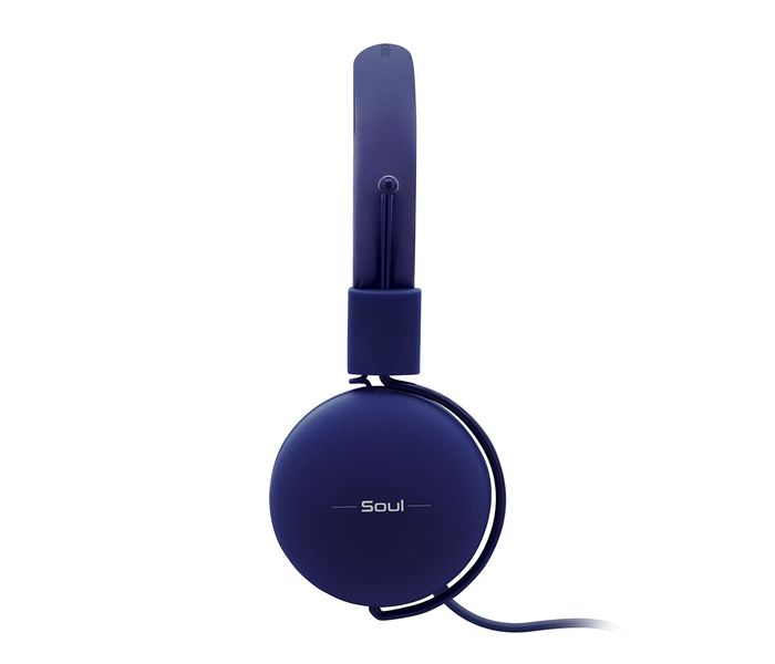 Promate Soul Lightweight Supra Aural Stereo Wired Headset, Blue - Zoom Image 2