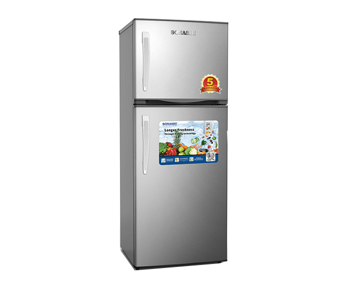 Sonashi SFD-250NF 250 Litres Double Door Refrigerator with Frost Free, Metalic Grey - Zoom Image 1