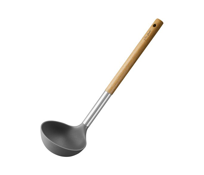 Lamart LT3975 Wood 29CM Nylon Ladle, Brown & Grey - Zoom Image