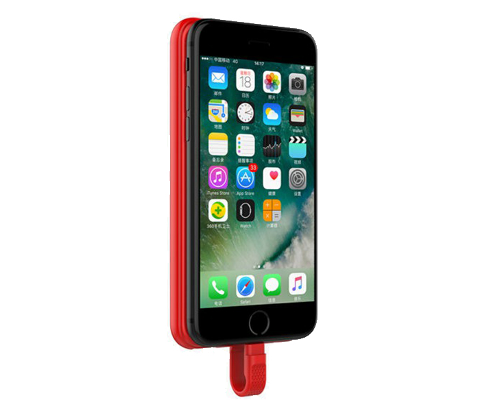 Idmix P10 C 10000mAh Super Thin Fast Charging Power Bank - Red - Zoom Image 3