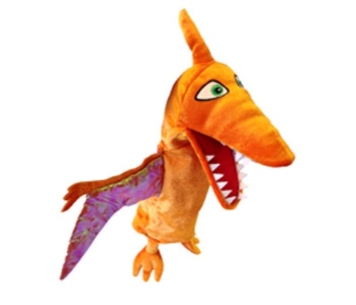 Fiesta Crafts T-2761 Hand Puppet Pterodactyl Orange - Zoom Image 1