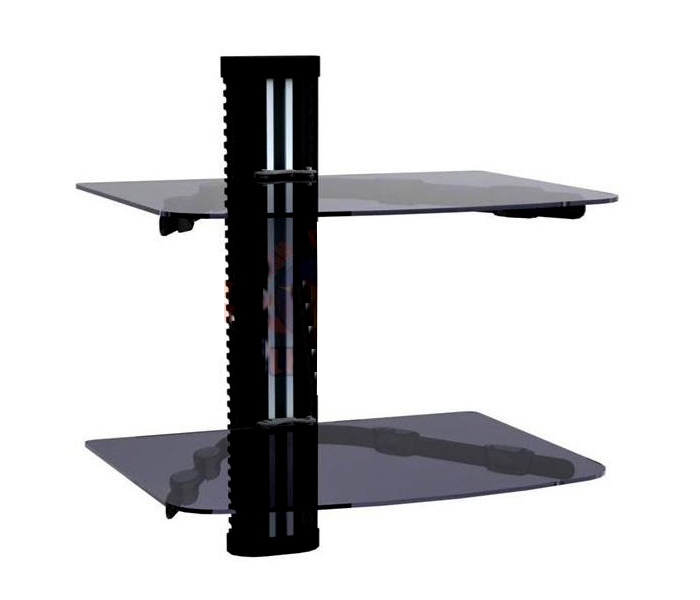 Gulf Star GS-002-D Double Dvd Wall Stand Glass Shelf - Zoom Image 2