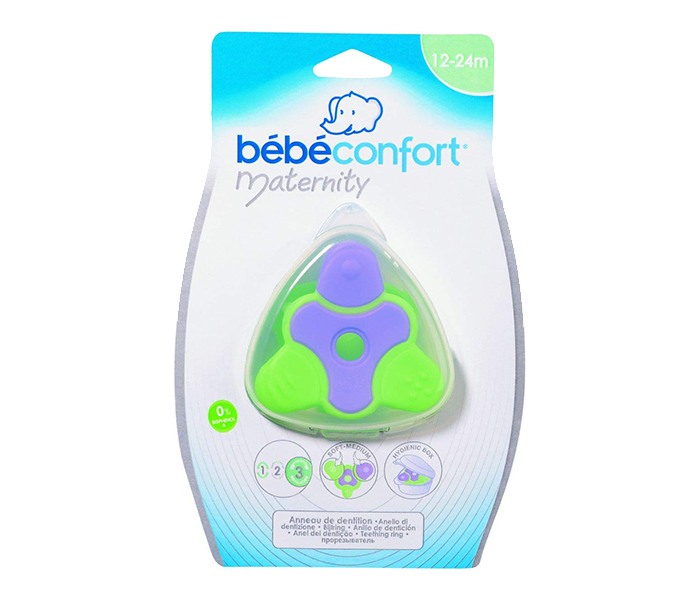 Bebe Confort 30000368 Stage 3 Incisors with Molars Teething Ring - Purple & Green - Zoom Image