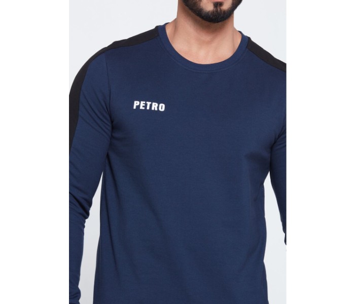 Petro OU10044 Striped Long Sleeve T- Shirt M-Blue - Zoom Image 4