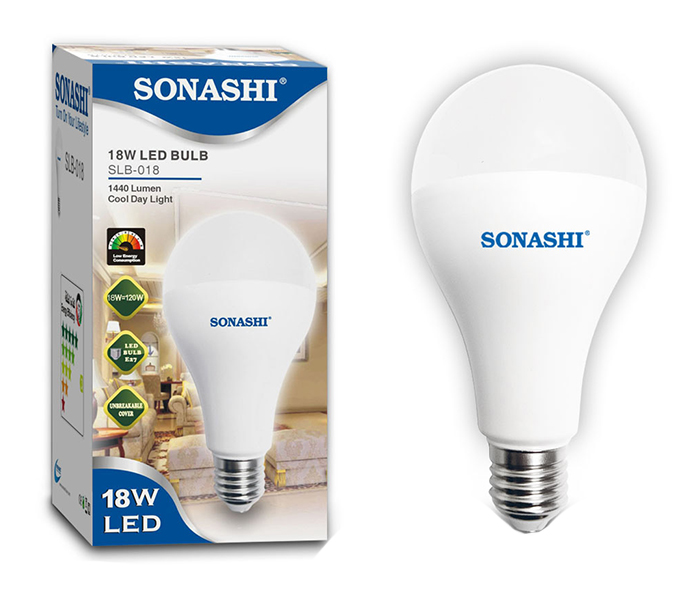 Sonashi SLB-018 18W E27 Screw Type LED Bulb - White - Zoom Image 3