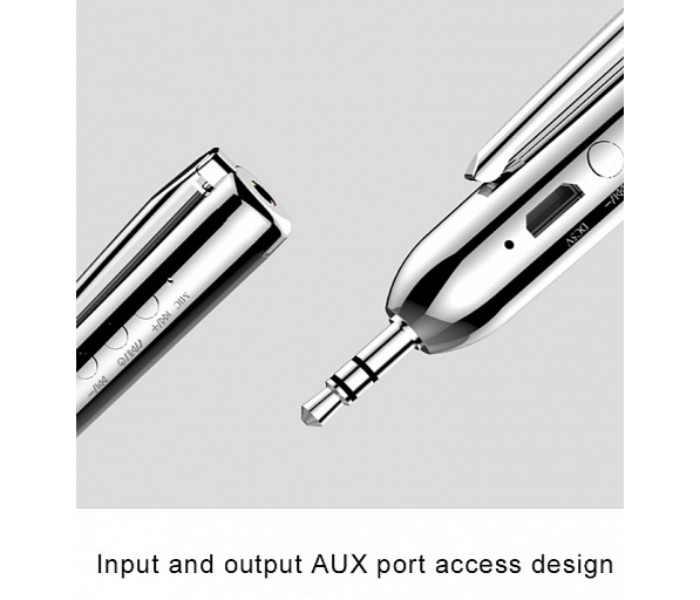 JH Universal 3.5 mm Jack Bluetooth Pen Car Aux Audio Music Receiver Bulit-In Mic Handfree, MP-S100 Assorted - Zoom Image 2