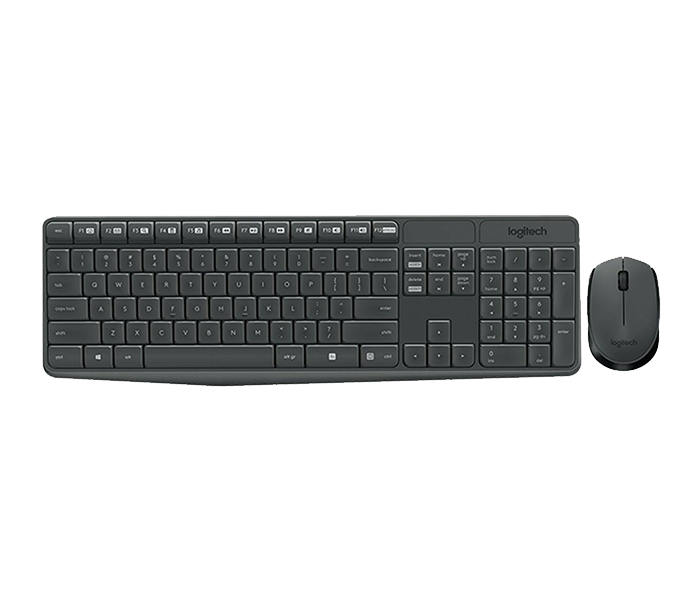 Logitech 920-007931 MK235 Wireless Keyboard & Mouse Combo - English, Grey - Zoom Image 5