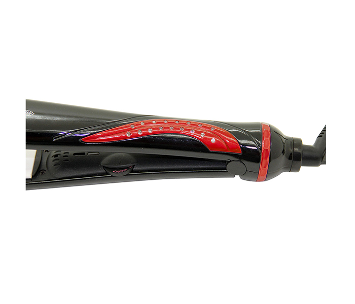 Sonashi SHS-2024 Ceramic Hair Straightener, Black & Red - Zoom Image 2