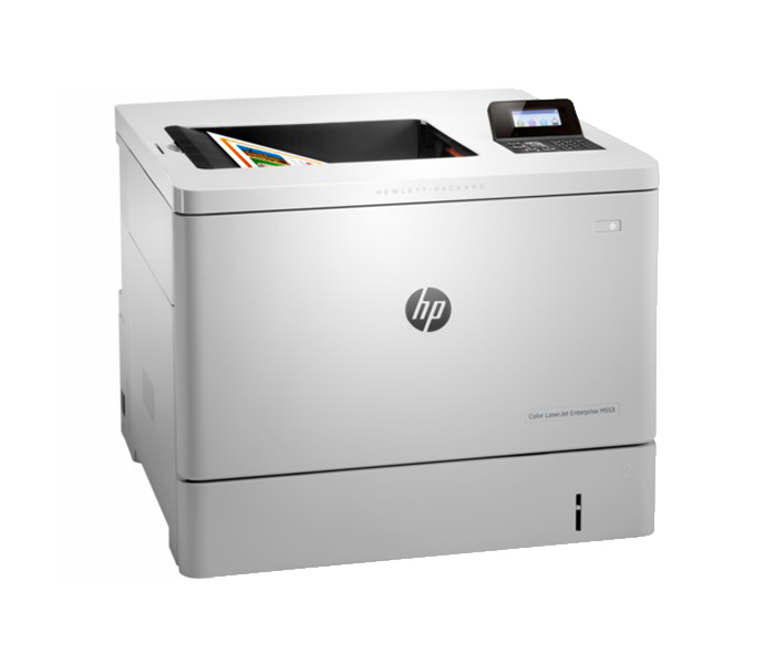 HP M553dn LaserJet Enterprise Color Printer - White - Zoom Image 2