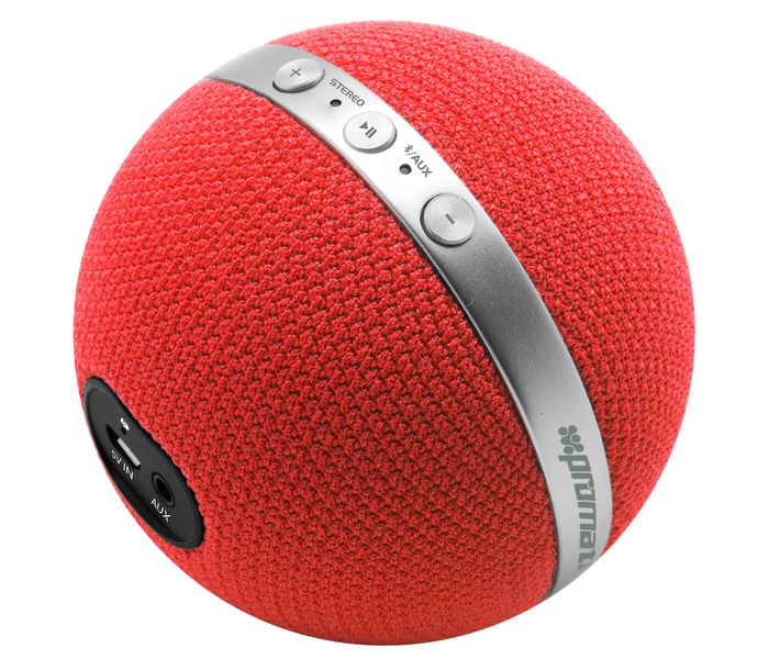 Promate Orbit Portable 3D Stereo Sound Bluetooth Speaker - Red - Zoom Image 3