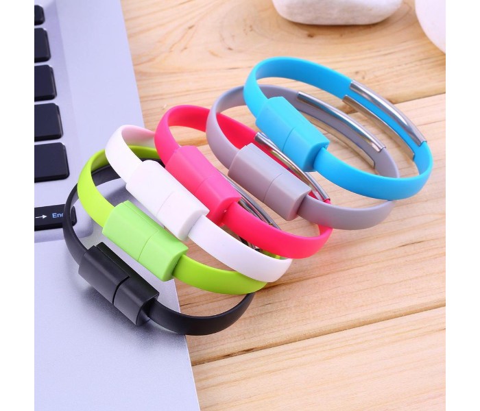 Flat Bracelet  Micro USB Cable for all Android Devices BFDC6 Multicolor - Zoom Image 6