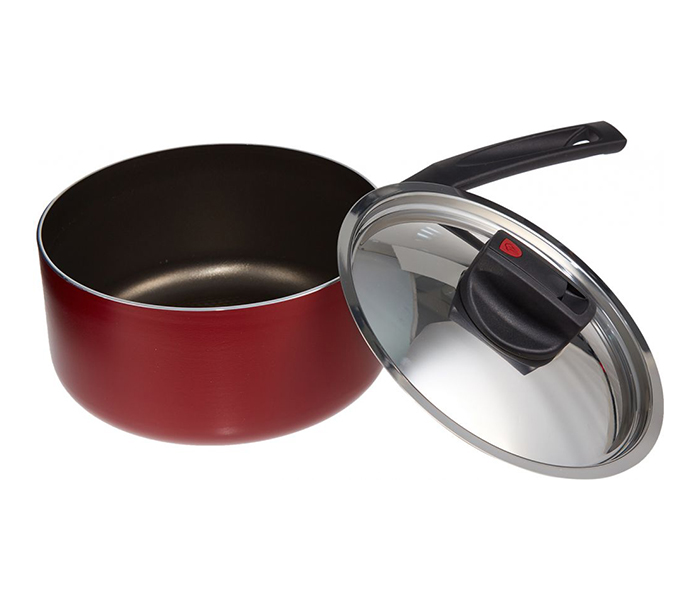 Prestige PR22095 14CM Aluminium Safecook with Nonstick Saucepan - Red - Zoom Image 1