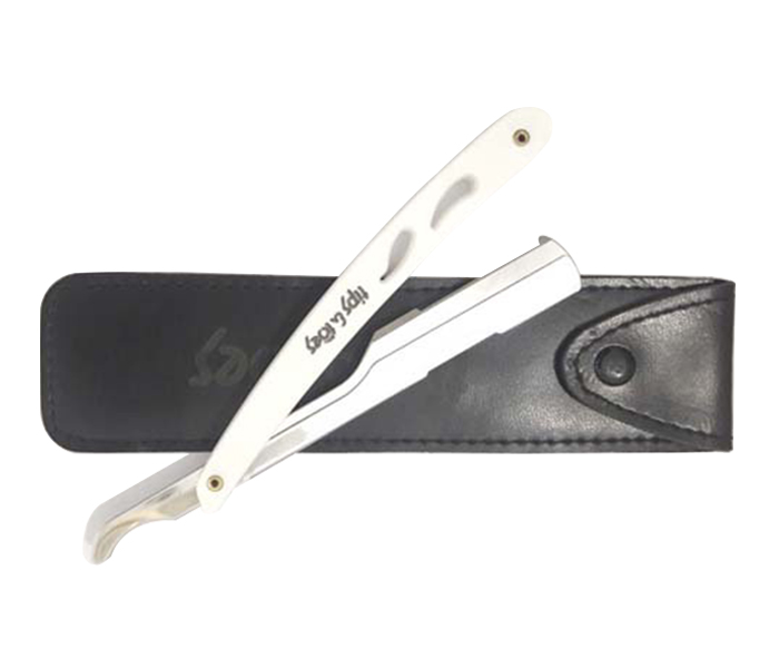 Tips & Toes TT-667 Stainless Steel Professional Straight Razor for Classic Shaving, White - Zoom Image 3