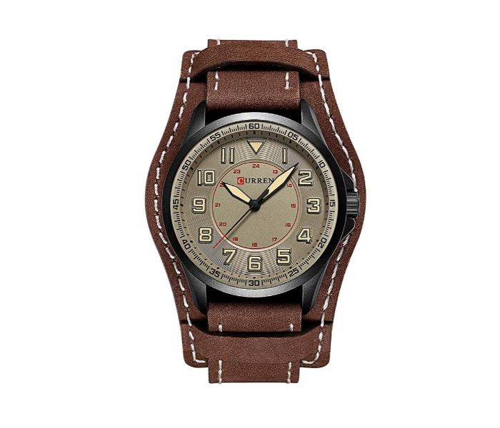 Curren 8279 Casual Quartz Wristwatch For Men Coffee Color - Zoom Image 3