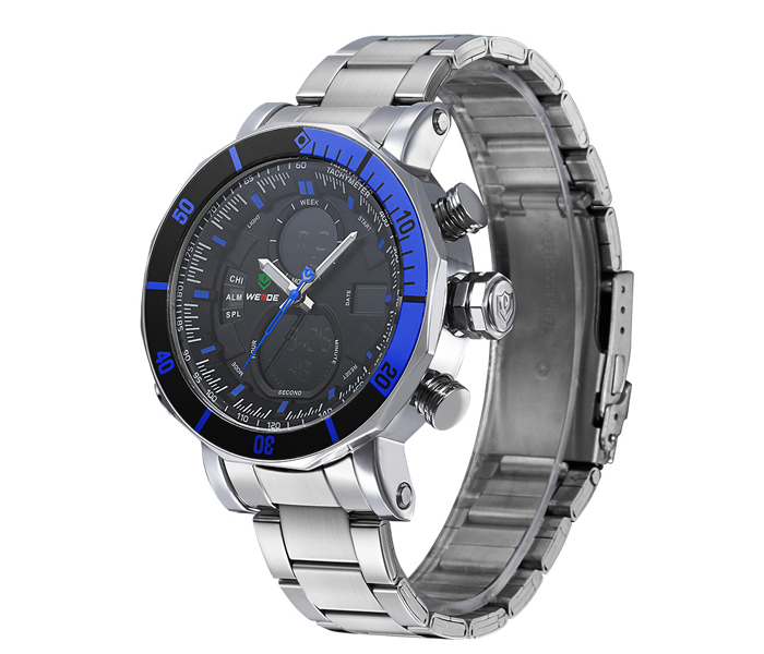 Weide WH-5203MB Analog and LCD Digital Watch Silver and Blue - Zoom Image 3