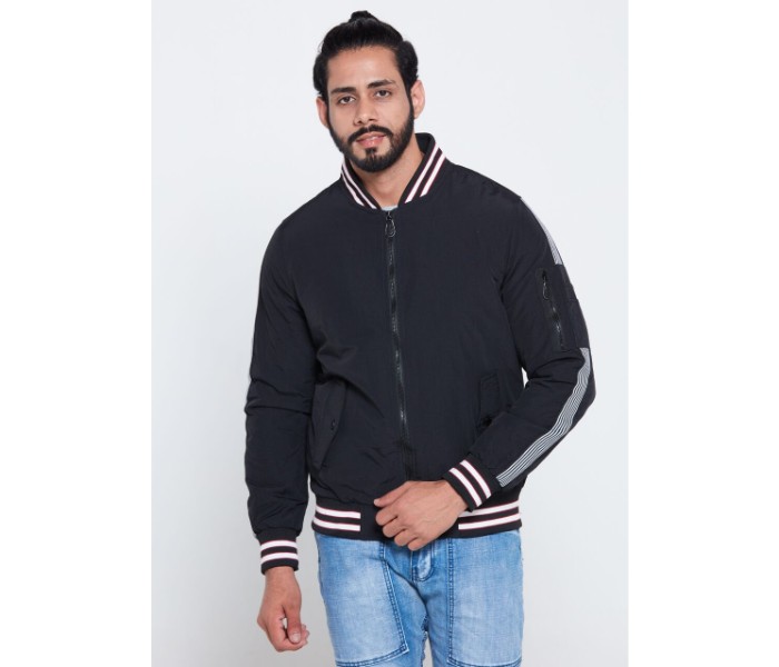 Petro OU10071 Men Solid Puffer Jacket 2XL-Black - Zoom Image 2