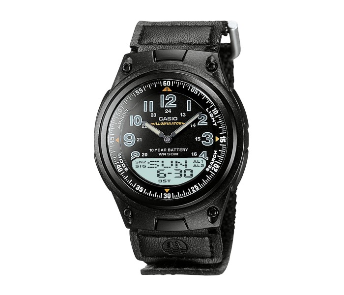 Casio AW-80V-1BVDF Mens Analog and Digital Watch Black - Zoom Image 4