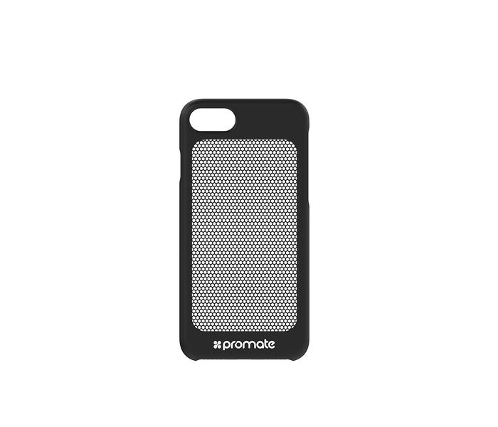 Promate Steel-i7 Ultra-Light Protective Snap-On Case iPhone 7 Case Cover with CoolGrid Mesh, Black - Zoom Image 7