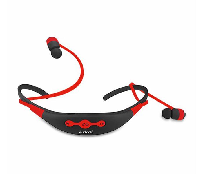 Audionic B890 Wireless Bluetooth Neckband - Red - Zoom Image 2