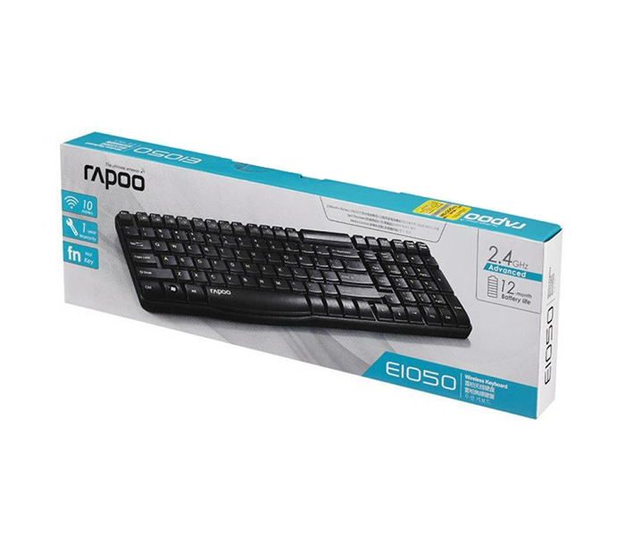 Rapoo E1050 Wireless keyboard - Arabic, Black 12684 - Zoom Image 2