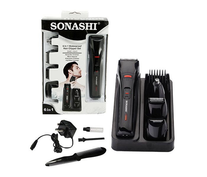 Sonashi Shc-1041 6 In 1 Waterproof Hair Clipper Set - Zoom Image 3