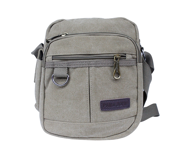 Para John PJLHB9604 Canvas Office Shoulder Bag - Beige - Zoom Image