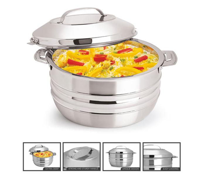 Royalford RF8417 8L Stainless Steel Esteelo Hot Pot - Silver - Zoom Image 1