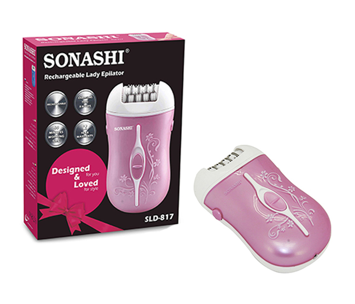 Sonashi SLD-817 Rechargeable Lady Epilator, Pink - Zoom Image 3