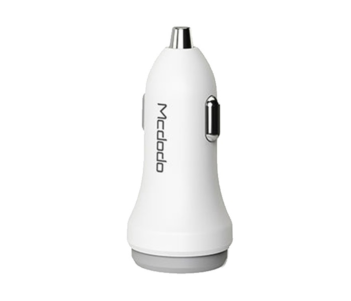 Mcdodo CC-3830 5V 2.4A Dual USB Car Charger - White - Zoom Image 1