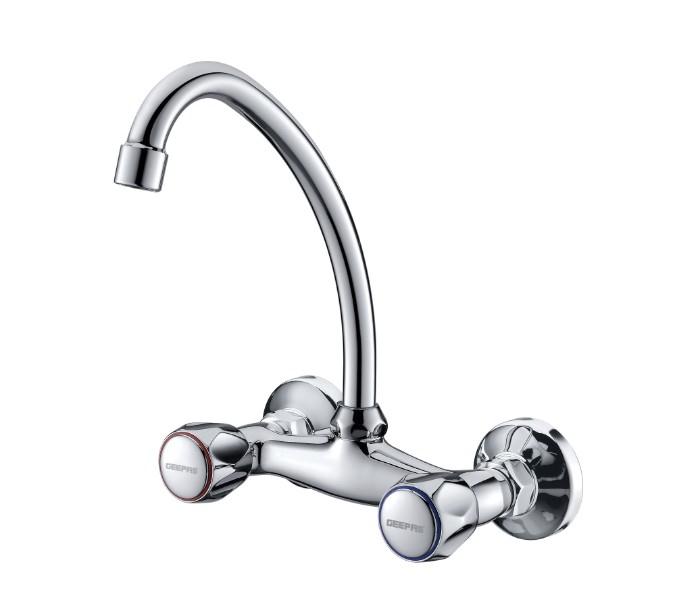 Geepas GSW61026 Dual Handle Wall Mounted Sink Mixer - Zoom Image