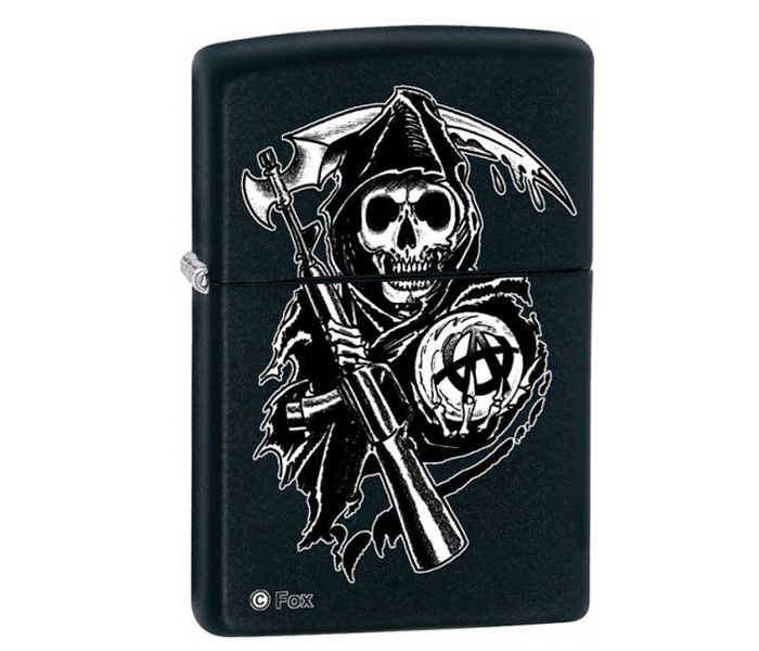 Zippo 28504 218 Son of Anarchy Lighter Black - Zoom Image 1