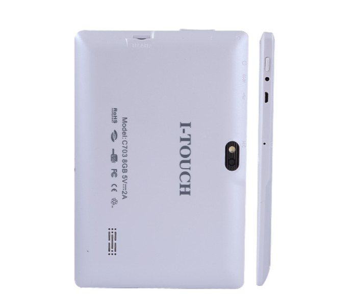 iTouch C703, Tablet 7 inch, Android 4.4.2, 8GB, 512 DDR3, Wi-Fi, Dual Core, Dual Camera, 3G Dongle White - Zoom Image 1