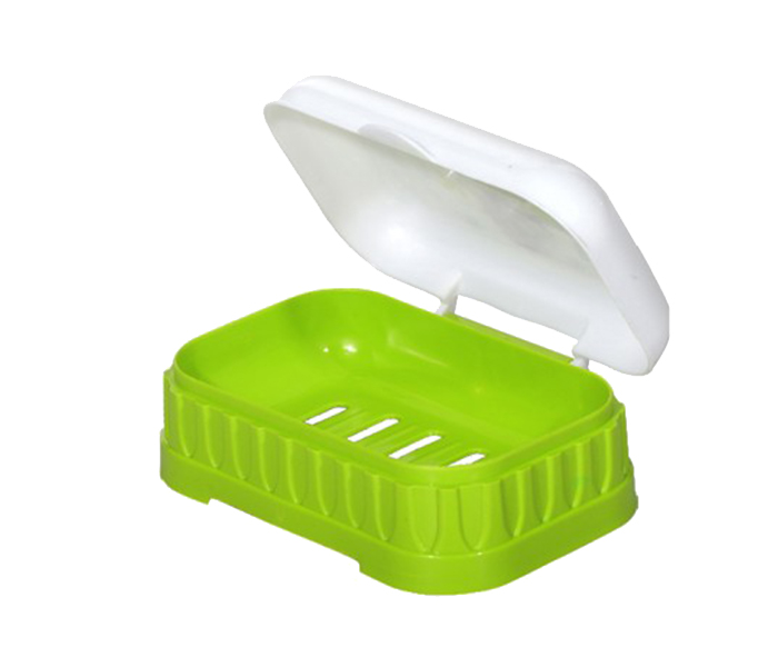 Delcasa DC1245 Plastic Soap Dish - Green & White - Zoom Image