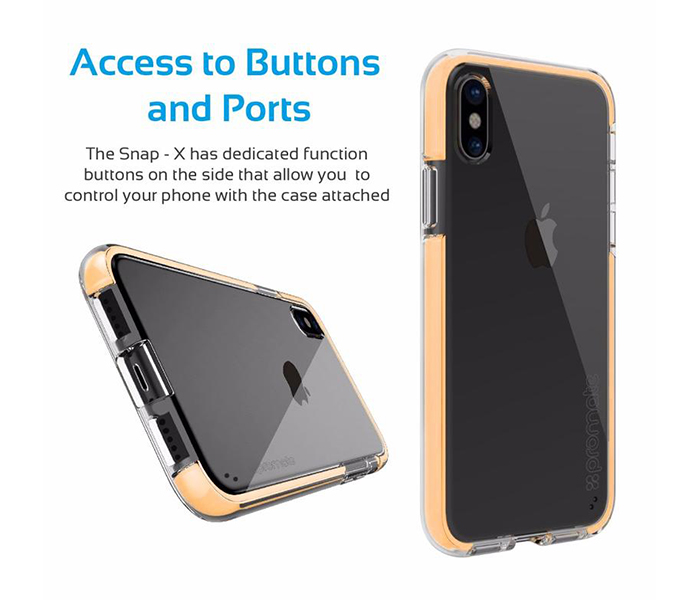 Promate SNAP-X Easy-Fit Super-Slim Protective Case with Bumper Function - Gold - Zoom Image 3