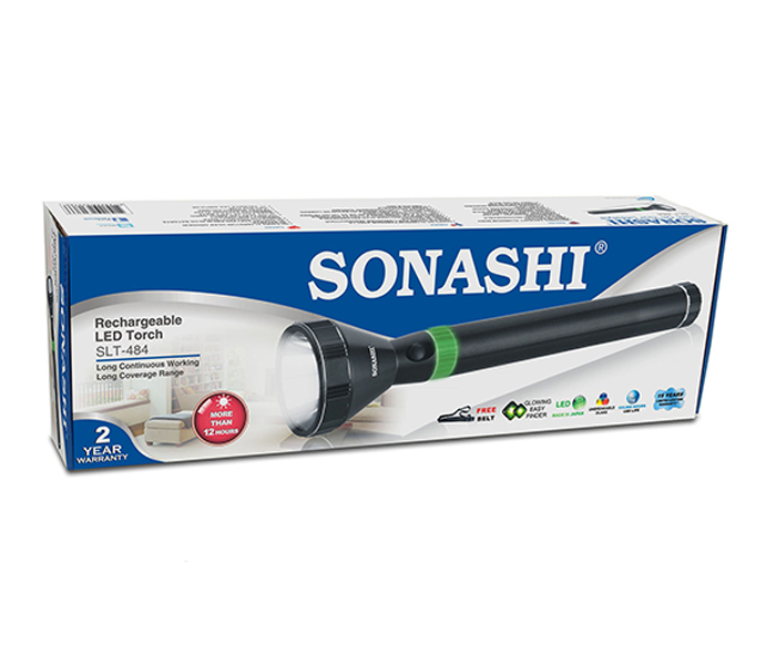 Sonashi SLT-484 Rechargeable LED Torch with 5D Battery - Black - Zoom Image 3