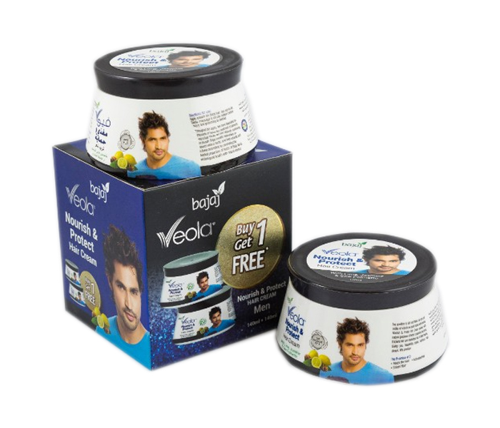 Bajaj Veola Nourish and Protect Hair Cream for Men 140 ml - Zoom Image 1