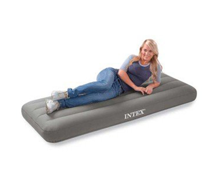 Intex ZX-69710 191 x 76 x 18CM Twin Roll N Go Airbed - Grey - Zoom Image 1