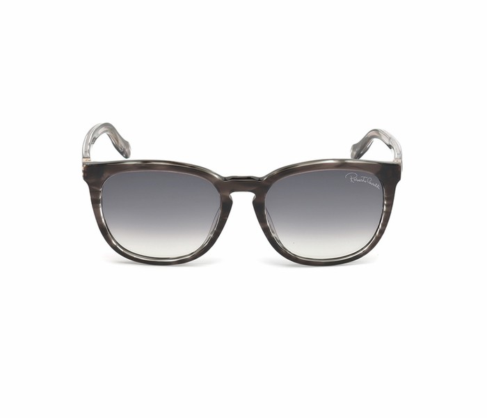 Roberto Cavalli 1019 05B Wayfarer Grey Frame & Grey Gradient Mirrored Sunglasses for Women - Zoom Image 3