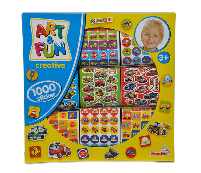 Simba 106304175 1000 Art & Fun Stickers For Boys - Zoom Image 4