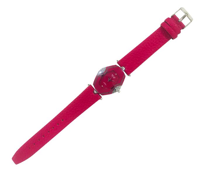 Q&Q Quartz J305Y Fashionable ladies Water Resistant Analog Watch Red - Zoom Image 1