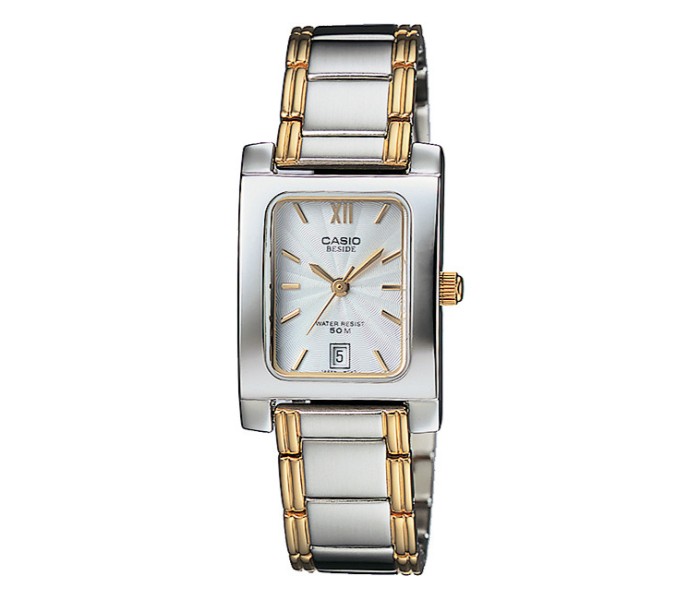 Casio BEL-100SG-7AVDF Womens Analog Watch Gold and Silver - Zoom Image 3