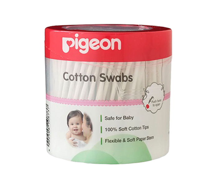 Pigeon N11583539A 200-Piece Soft Paper Stem Cotton Swabs - White - Zoom Image