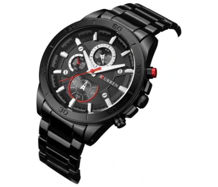 Curren 8275 Analog Business Watch For Men Black - Zoom Image 1