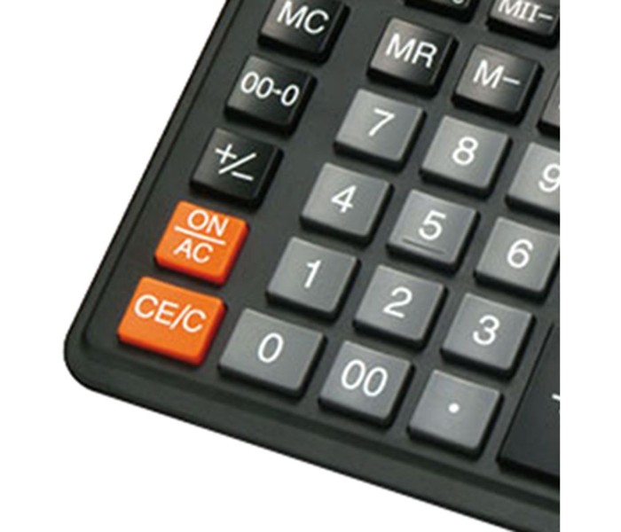 Citizen CTZ SDC 444S 12 Digit Basic Calculator Black - Zoom Image 1