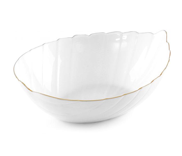 Royalford RF8320 7-inch Leaf Shape Opal Ware Bowl - Zoom Image