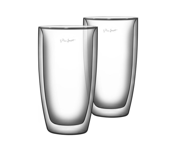 Lamart LT9011 Vaso 380ML Latte Glass Set, Clear - 2 Pieces - Zoom Image 2